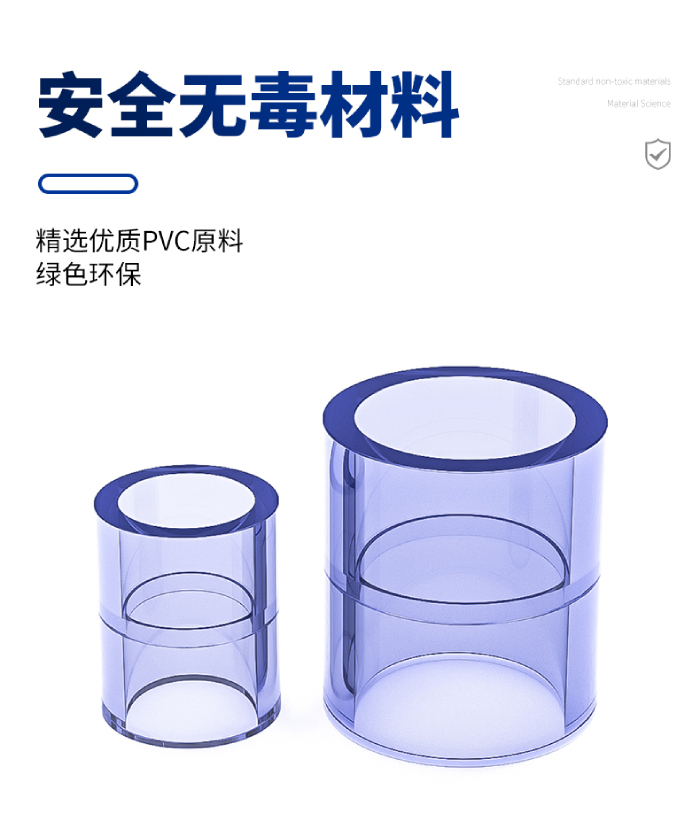 UPVC透明直通直接(圖2) UPVC透明直通直接(圖2)